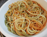 Foto del paso 2 de la receta: Nidos de spaghetti tricolore