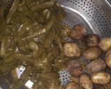 A picture of step 1 of Matar chilka sabzi.