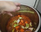 Gambar langkah 6 resipi Stew Daging Lembu dengan Barli.