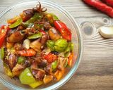 Foto langkah ke 9 dari resep Cumi Asin Pete.