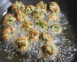 A picture of step 3 of Veg Manchurian and Fried Rice.