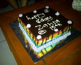 Foto langkah ke 5 dari resep Rainbow Cake Ulang Tahun Mudah.