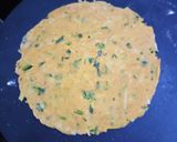 A picture of step 3 of Lauki thepla.