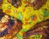 صورة لخطوة 2 من وصفة أرز 🍚في الفرن بأجنحة الدجاج 🐔