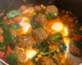 A picture of step 5 of Morrocan lamb meatball tagine.
