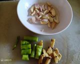 A picture of step 1 of Pea potato samosa.