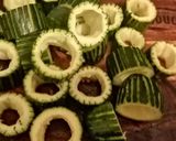 Une image de l'étape 2 de Courgettes farcies. Recette printanière à la djamicoo.