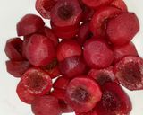 Hình bước làm 3 của món Panna Cotta Vải thiều và Mận