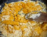 A picture of step 1 of Chickpea flour burfi/ besan burfi.