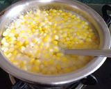 A picture of step 1 of Paneer corn curry.