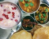 पूड़ी, छोले, आलू (pudi,chhole,aalu recipe in Hindi) रेसिपी चरण 6 फोटो