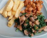 Foto langkah ke 5 dari resep Chicken Mushroom Spinach with Creamy Sauce.