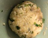 A picture of step 1 of Sabudana Thalipeeth.
