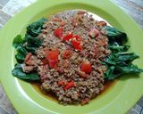 Foto langkah ke 6 dari resep Baby Kailan Siram Daging.
