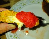 Foto del paso 6 de la receta: Croquetas de zanahoria rellenas con queso a la sartén