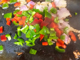 Arroz de gamba roja y pimiento de padrón