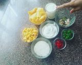 A picture of step 1 of Mango Mastani.
