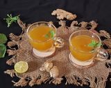 A picture of step 4 of Ginger Kashayam for cough and cold.