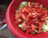 Grilled Chicken Bacon Ranch salad pizza recipe step 2 photo