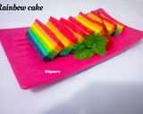 Foto langkah ke 5 dari resep Rainbow cake(kukus).