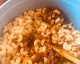 A picture of step 6 of Macaroni and Mince (Quick and easy meal).