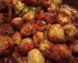 A picture of step 5 of Spicy schezwan sweet corn balls.