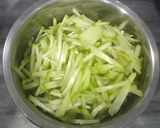 Foto langkah ke 2 dari resep Sayur Labu Kacang Panjang Tempe.