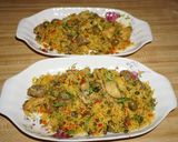A picture of step 5 of Arroz con Pollo, Jon Style.