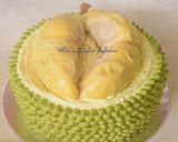 Gambar langkah 8 resipi Kek durian.