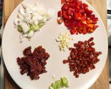 Masni tészta (farfalle) carbonara mártással recept fázis 1 fotója