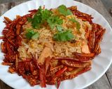 รูปขั้นตอนการทำที่ 4 ของ ข้าวผัดกิมจิ(มังสวิรัติ)