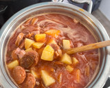 Pásztortarhonya kolbásszal és szalonnával recept fázis 4 fotója