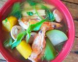 แกงเลียงกุ้งสด วิธีทำสูตร 4 รูป