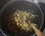 Foto del paso 2 de la receta: Risotto de pollo, jamón y setas