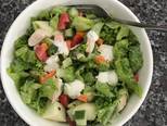 Salad gà rau + táo sốt phô mai golden farm bước làm 2 hình