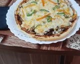 عکس مرحله 2 از دستور پیتزا با گوشت چرخ کرده🍕