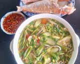 Hình bước làm 5 của món Canh chua cá đổng