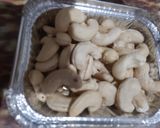 A picture of step 1 of Paper roasted nuts.