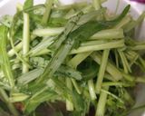 沙茶牛肉炒空心菜的食譜步驟1照片