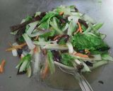 蒜香木須小白菜【豆豆愛的料理】【福壽】的食譜步驟2照片