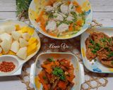 Hình bước làm 5 của món Cơm nhà với các món chả cá