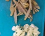 A picture of step 2 of Methi Mushrooms.