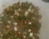 A picture of step 1 of Green grams samosa.
