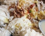 A picture of step 2 of Kashmiri pulav.