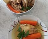 Csirke aprólékból, lestyános húsleves recept fázis 3 fotója