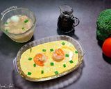 Hình bước làm 4 của món Tôm hấp trứng đậu non