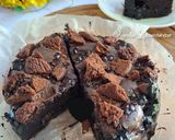 Foto langkah ke 8 dari resep Mochi Cake Coklat Lumer (1 Telur).
