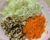 A picture of step 1 of Glass Noodle Spring Rolls.