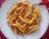 A picture of step 5 of Creamy Pasta with Red Pepper and Paprika.