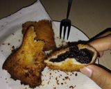 Foto langkah ke 10 dari resep Roti Tawar goreng isi oreo dan keju.